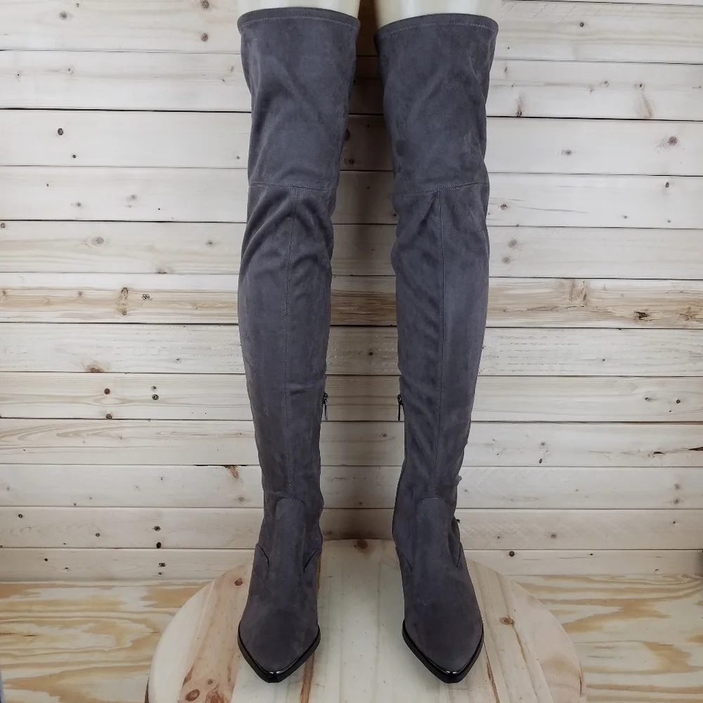 Marc Fisher Ltd Yakira Over the Knee Tall Boots Women's 6 US Pointed Toe Zip NEW